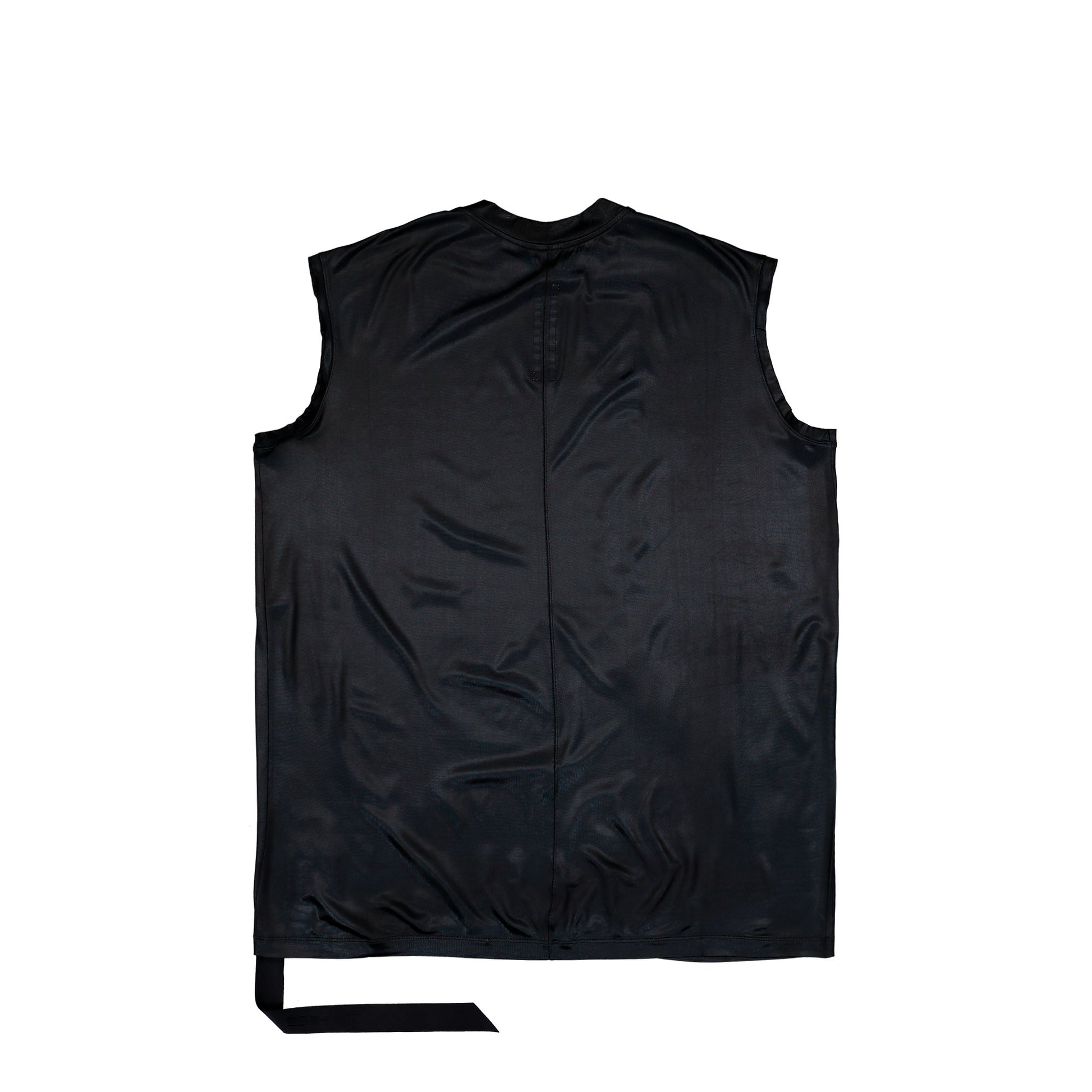 Rick Owens DRKSHDW Tarp T Black Tank Top DU01F4158 JL 09 Detail View 2 | GATE

