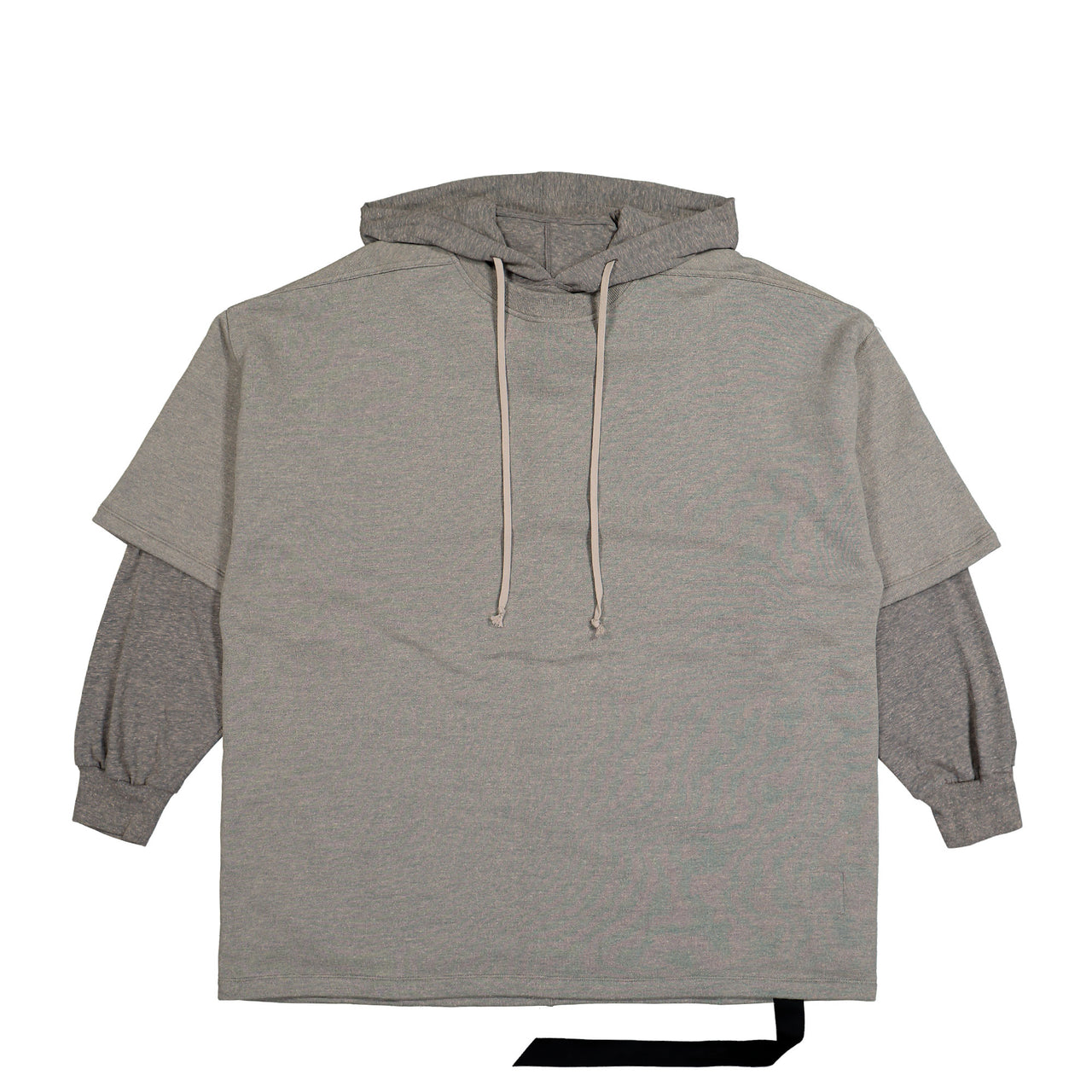 Rick Owens DRKSHDW Tommy Hustler Hoodie Grey Melange Hoodies DU01F4271 FGMJGM 178 Detail View 1 | GATE