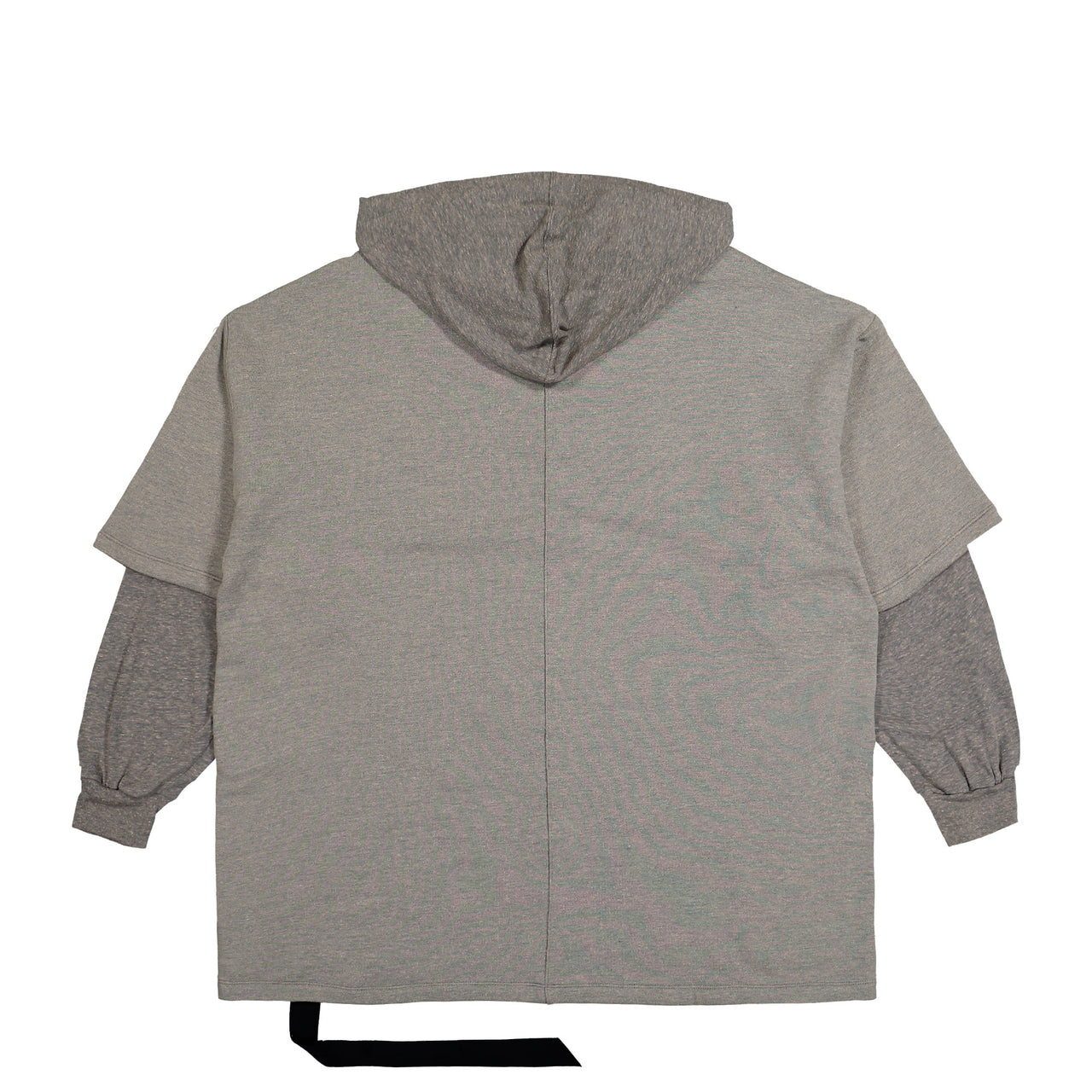 Rick Owens DRKSHDW Tommy Hustler Hoodie Grey Melange Hoodies DU01F4271 FGMJGM 178 Detail View 1 | GATE