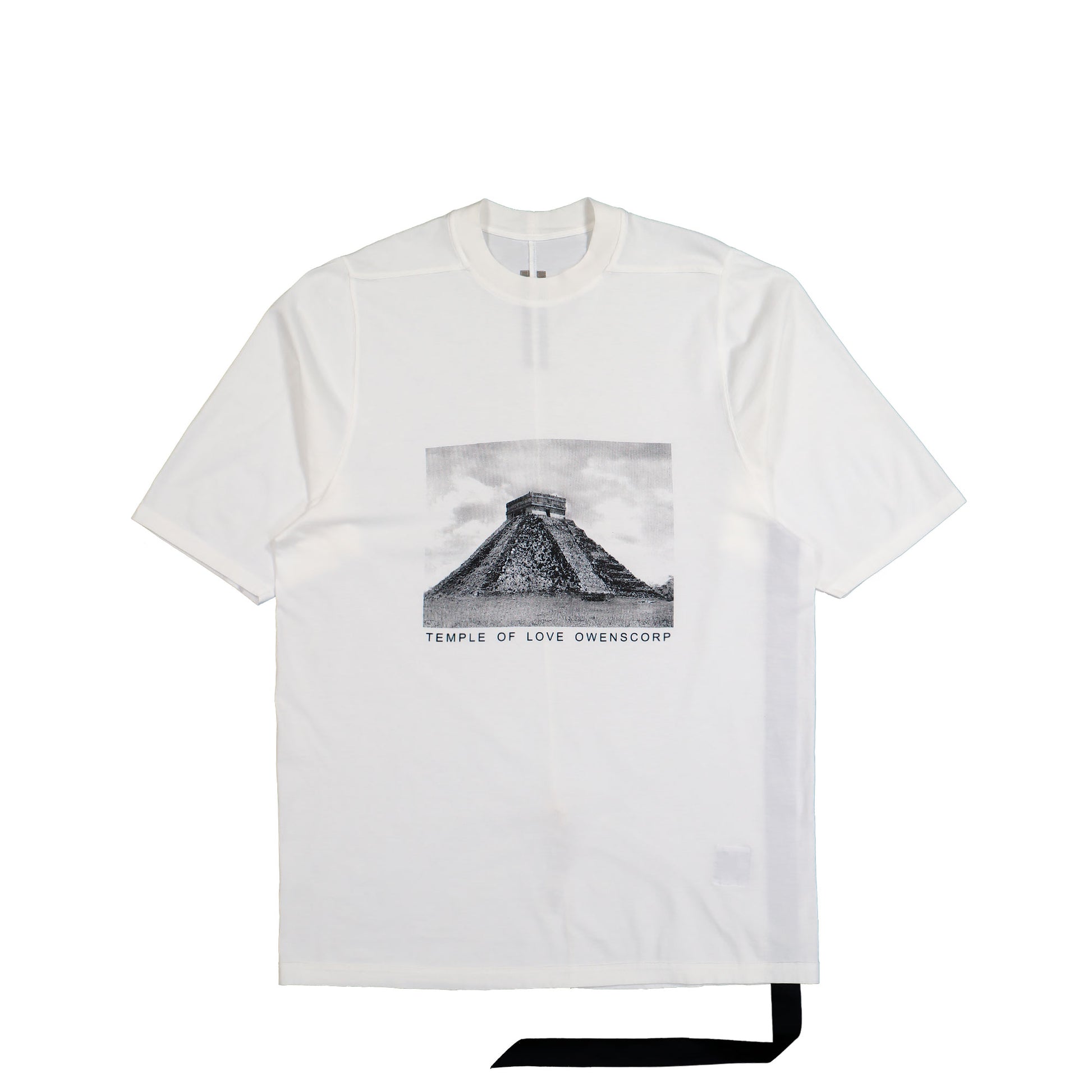 Rick Owens DRKSHDW Jumbo SS T Milk / Black T-Shirts DU01F4274 RNEP2 1109 Detail View 1 | GATE