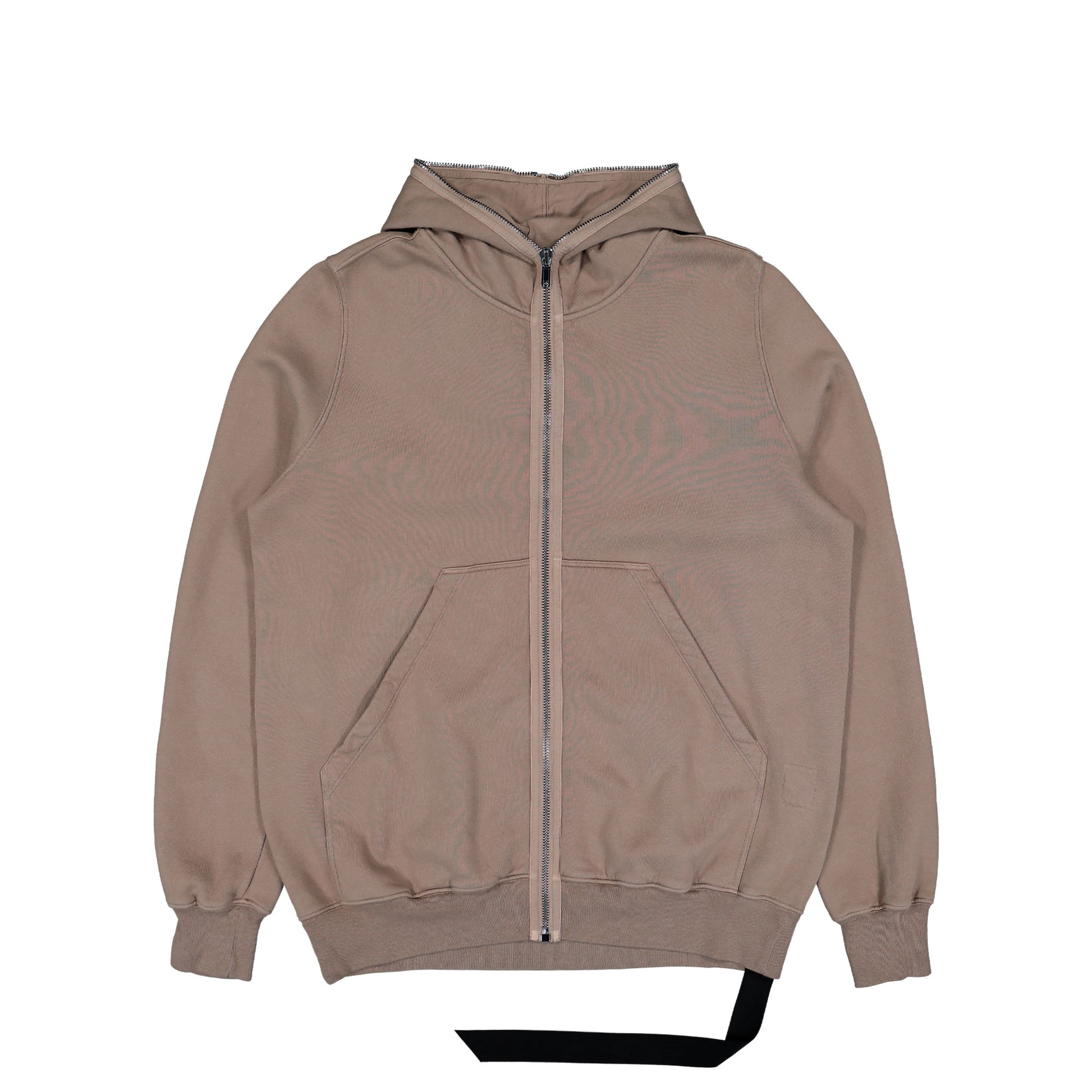 Rick Owens DRKSHDW Jumbo Gimp Hoodie Flesh Zip Hoodie DU01F4283 F 64 Detail View 1 | GATE

