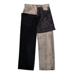 Rick Owens DRKSHDW Geth Jeans Dust / Black / Black Denim Pant DU01F4351 COMW1A 340909 Detail View 1 | GATE
