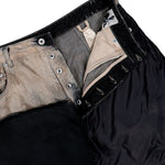 Rick Owens DRKSHDW Geth Jeans Dust / Black / Black Denim Pant DU01F4351 COMW1A 340909 Detail View 4 | GATE
