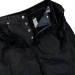 Rick Owens DRKSHDW Slivered Bootcut Denim Pants Black Pants DU01F4359 DBKSH 09 Detail View 4 | GATE