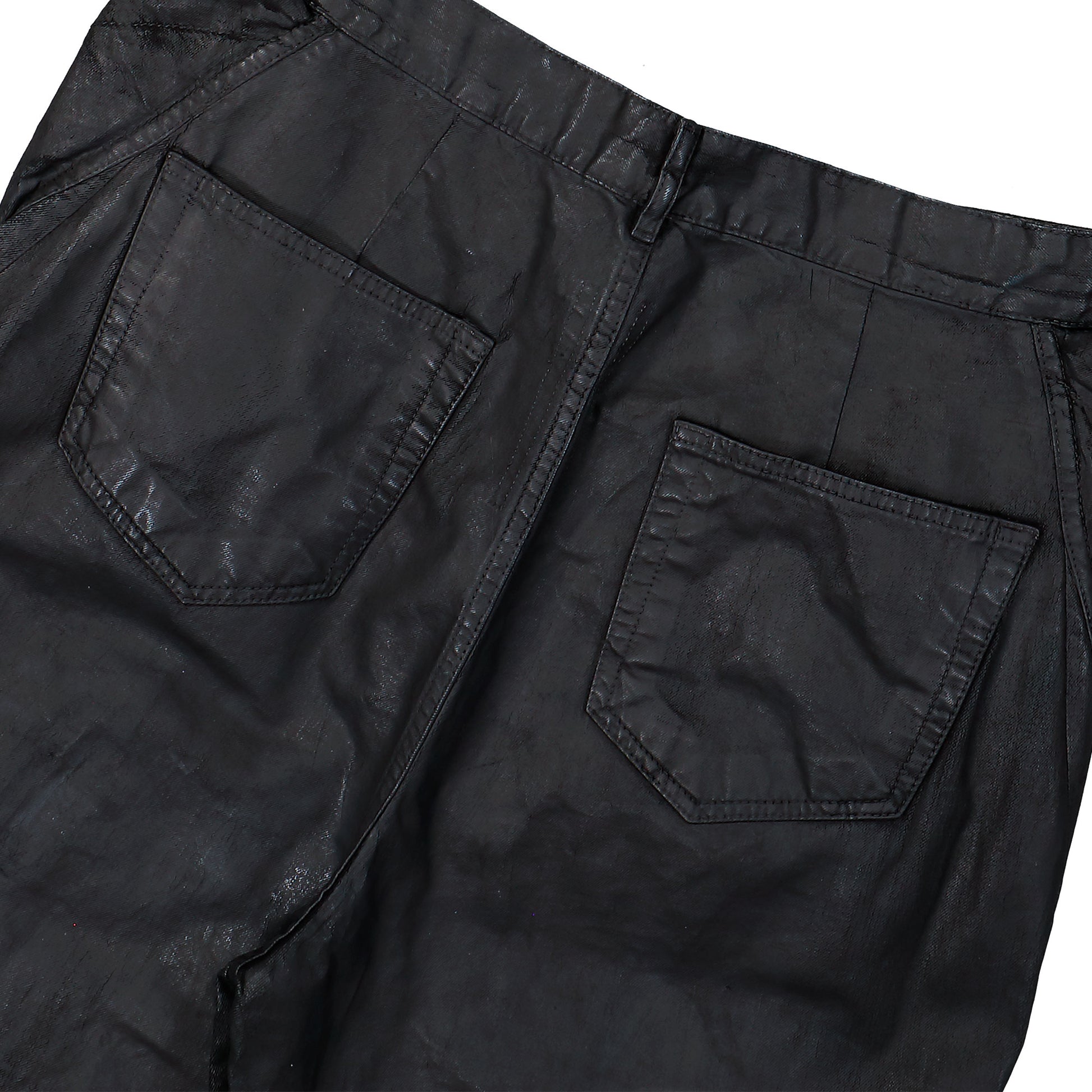 Rick Owens DRKSHDW Slivered Bootcut Denim Pants Black Pants DU01F4359 DBKSH 09 Detail View 5 | GATE