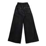 Rick Owens DRKSHDW Geth Belas Denim Pants Black Pants DU01F4378 DBK 09 Detail View 2 | GATE
