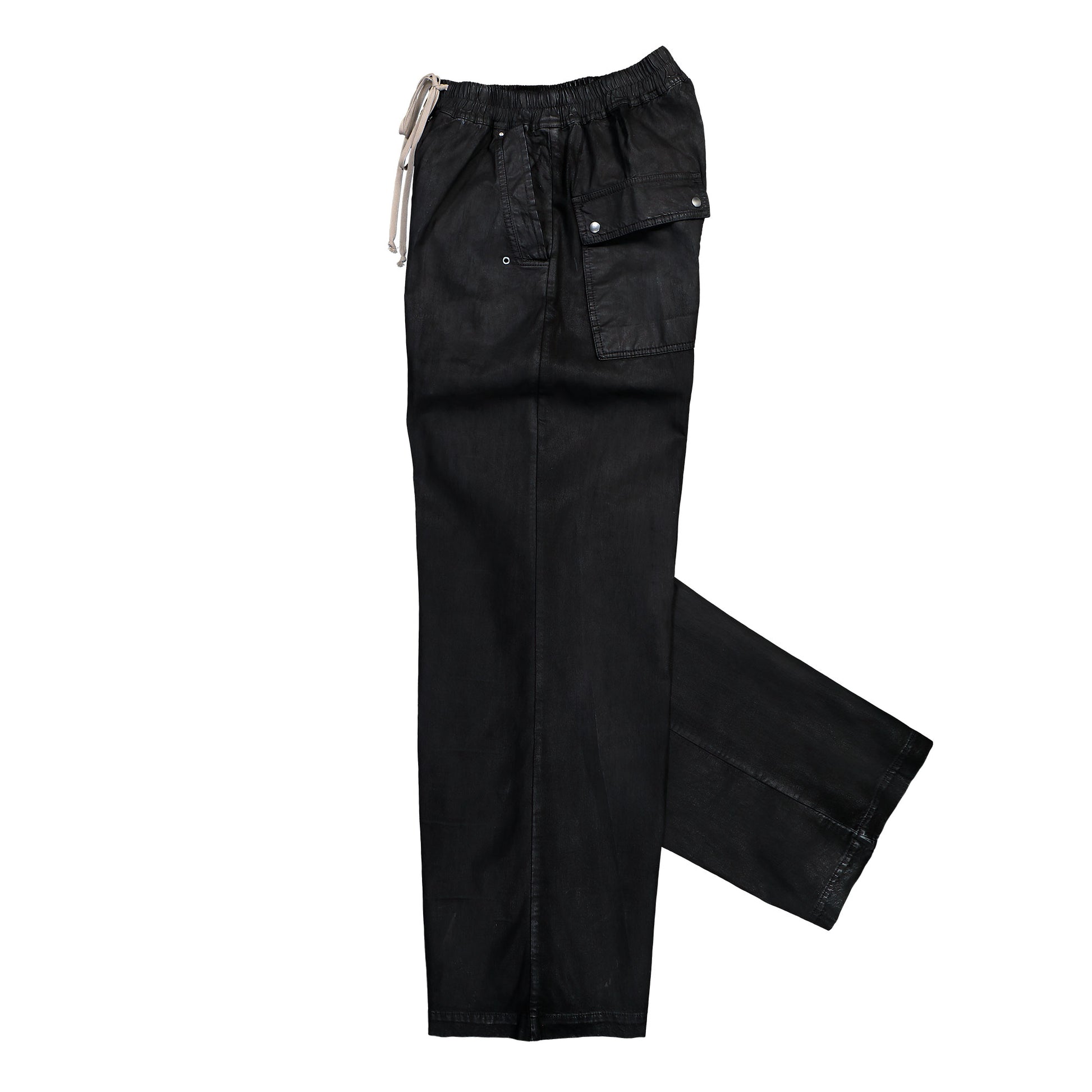 Rick Owens DRKSHDW Geth Belas Denim Pants Black Pants DU01F4378 DBK 09 Detail View 3 | GATE