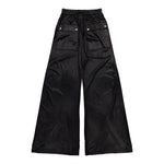 Rick Owens DRKSHDW Geth Belas Black Denim Pant DU01F4378 JL 09 Detail View 2 | GATE
