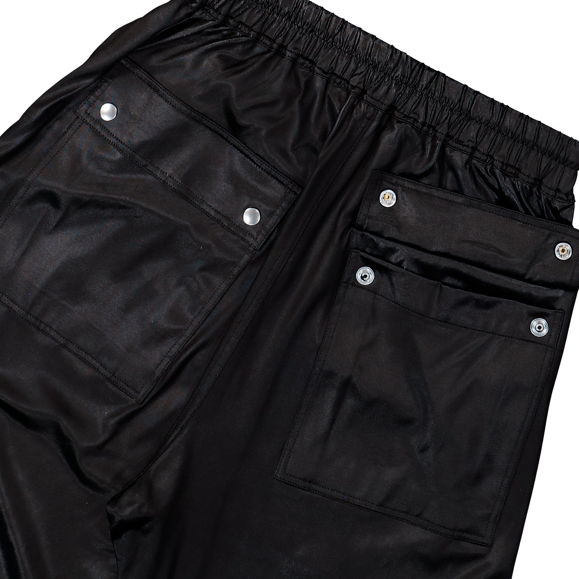 Rick Owens DRKSHDW Geth Belas Black Denim Pant DU01F4378 JL 09 Detail View 5 | GATE
