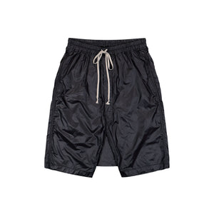 Rick Owens DRKSHDW Drawstring Pods Black Shorts DU01F4380 NPS 09 Detail View 1 | GATE
