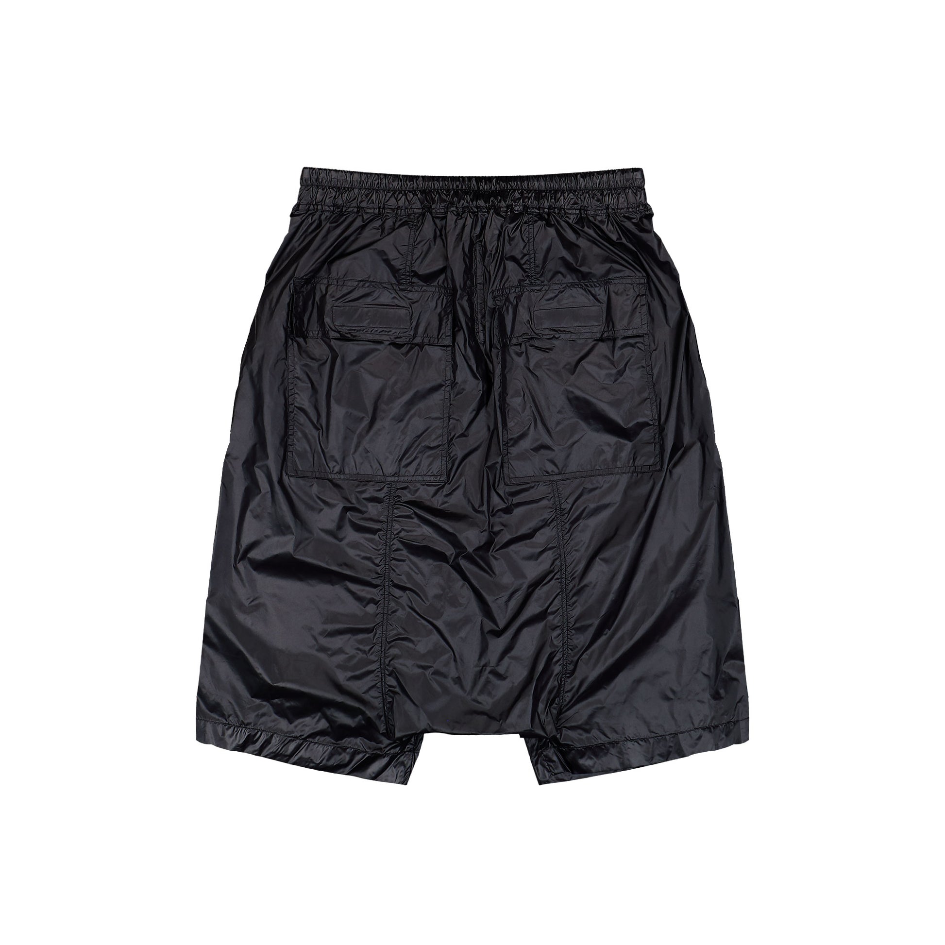 Rick Owens DRKSHDW Drawstring Pods Black Shorts DU01F4380 NPS 09 Detail View 2 | GATE
