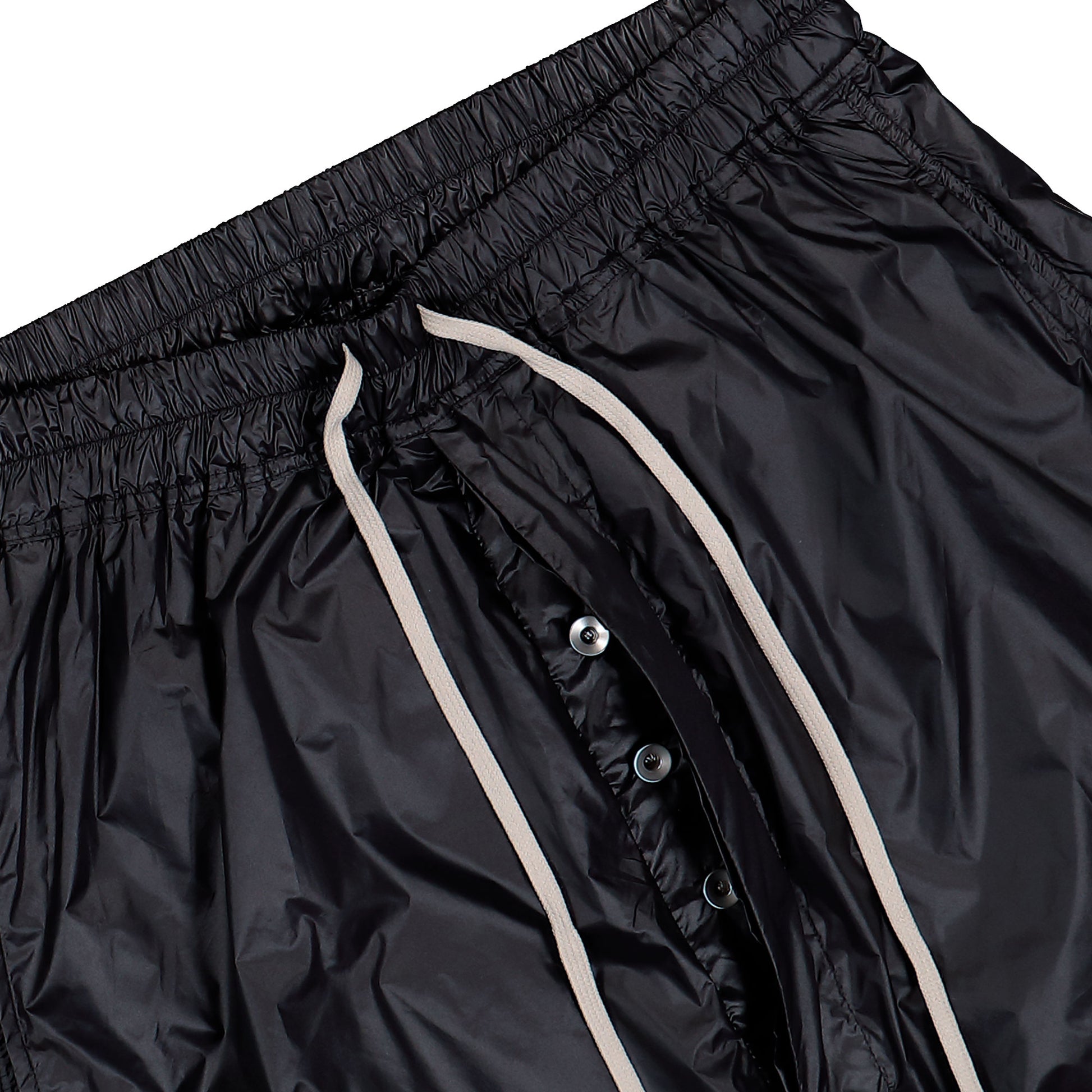 Rick Owens DRKSHDW Drawstring Pods Black Shorts DU01F4380 NPS 09 Detail View 4 | GATE
