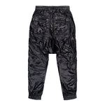 Rick Owens DRKSHDW Prisoner Drawstring Black Track Pants DU01F4395 NPS 09 Detail View 2 | GATE

