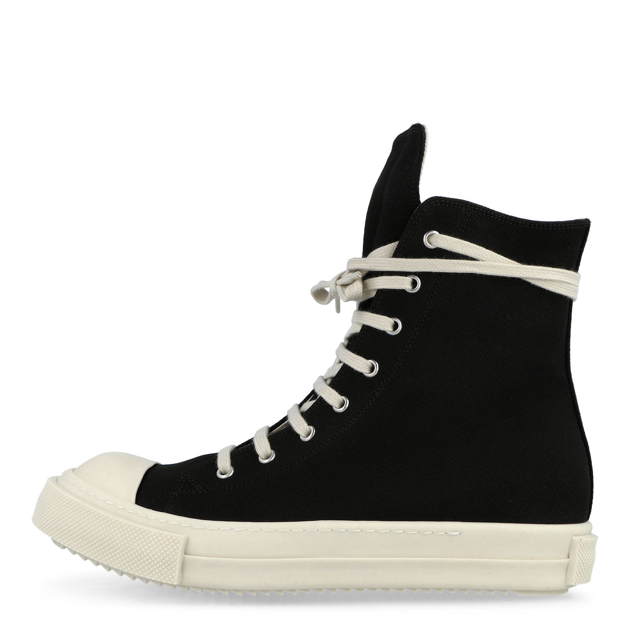 Rick Owens DRKSHDW Sneaks Black / Milk / Milk Sneaker DU01F4800 DOEH4 911 Detail View 1 | GATE