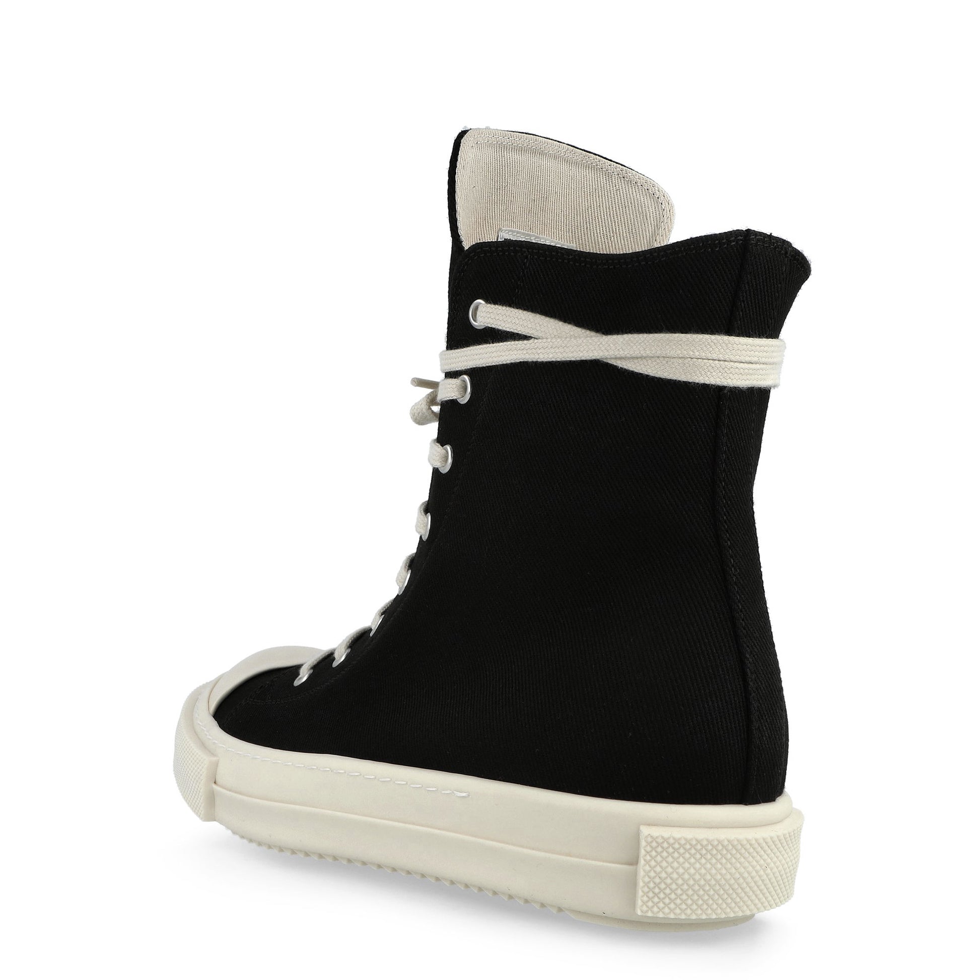 Rick Owens DRKSHDW Sneaks Black / Milk / Milk Sneaker DU01F4800 DOEH4 911 Detail View 3 | GATE