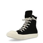 Rick Owens DRKSHDW Sneaks Black / Milk / Milk Sneaker DU01F4800 DOEH4 911 Detail View 4 | GATE