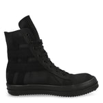 Rick Owens DRKSHDW Vegan Sneaks ALL Black Sneaker DU01F4807 NCVER2 09ALL Detail View 2 | GATE
