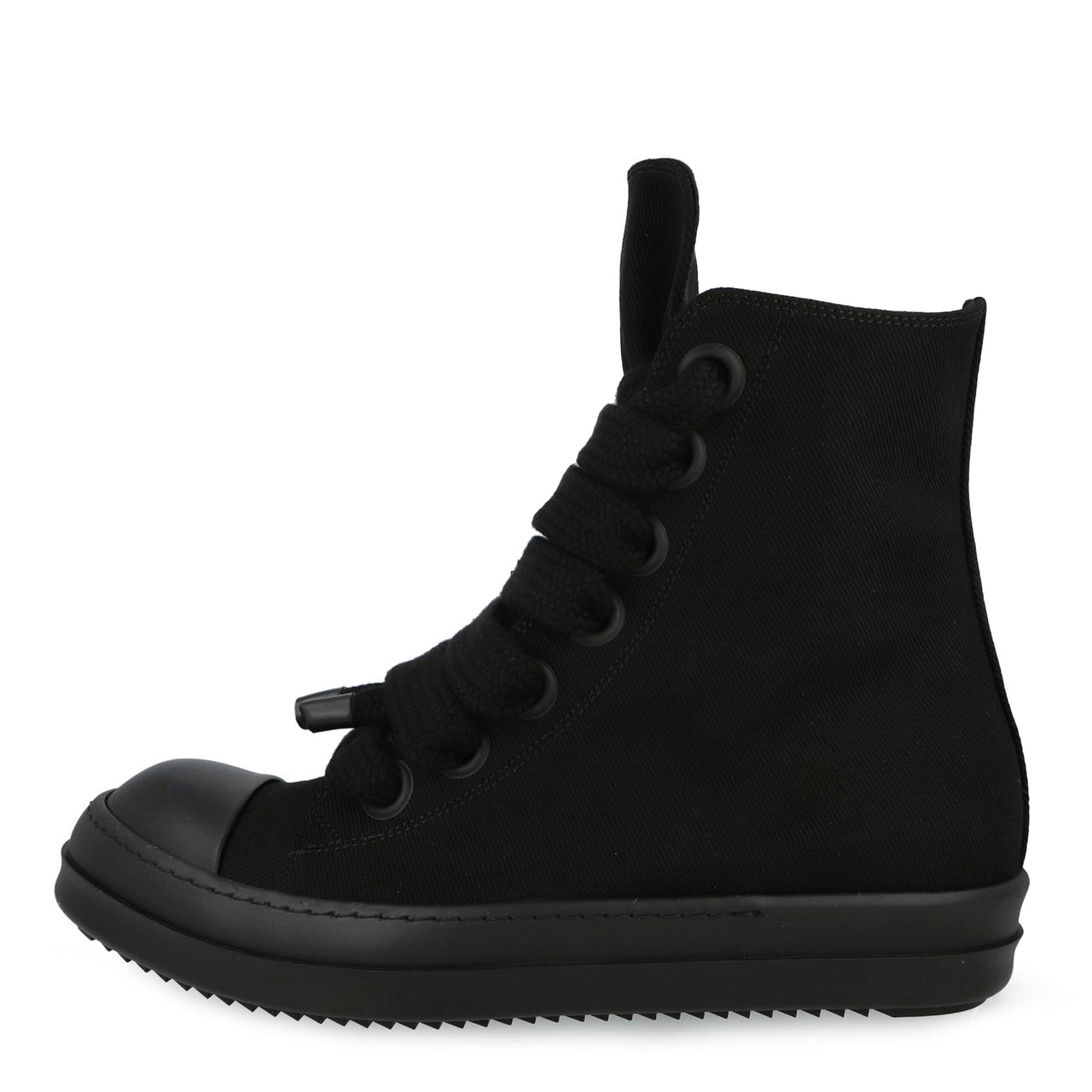 Rick Owens DRKSHDW Jumbolace Sneaks ALL Black Sneaker DU01F4818 DOW2 09ALL Detail View 1 | GATE
