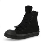 Rick Owens DRKSHDW Jumbolace Sneaks ALL Black Sneaker DU01F4818 DOW2 09ALL Detail View 4 | GATE
