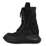 Rick Owens DRKSHDW Low Army Abstract ALL Black Boots DU01F4848 NCVER2 09ALL Detail View 1 | GATE
