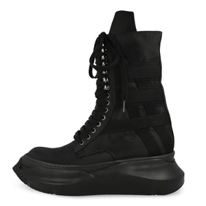 Rick Owens DRKSHDW Low Army Abstract ALL Black Boots DU01F4848 NCVER2 09ALL Detail View 1 | GATE
