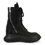 Rick Owens DRKSHDW Low Army Abstract ALL Black Boots DU01F4848 NCVER2 09ALL Detail View 2 | GATE
