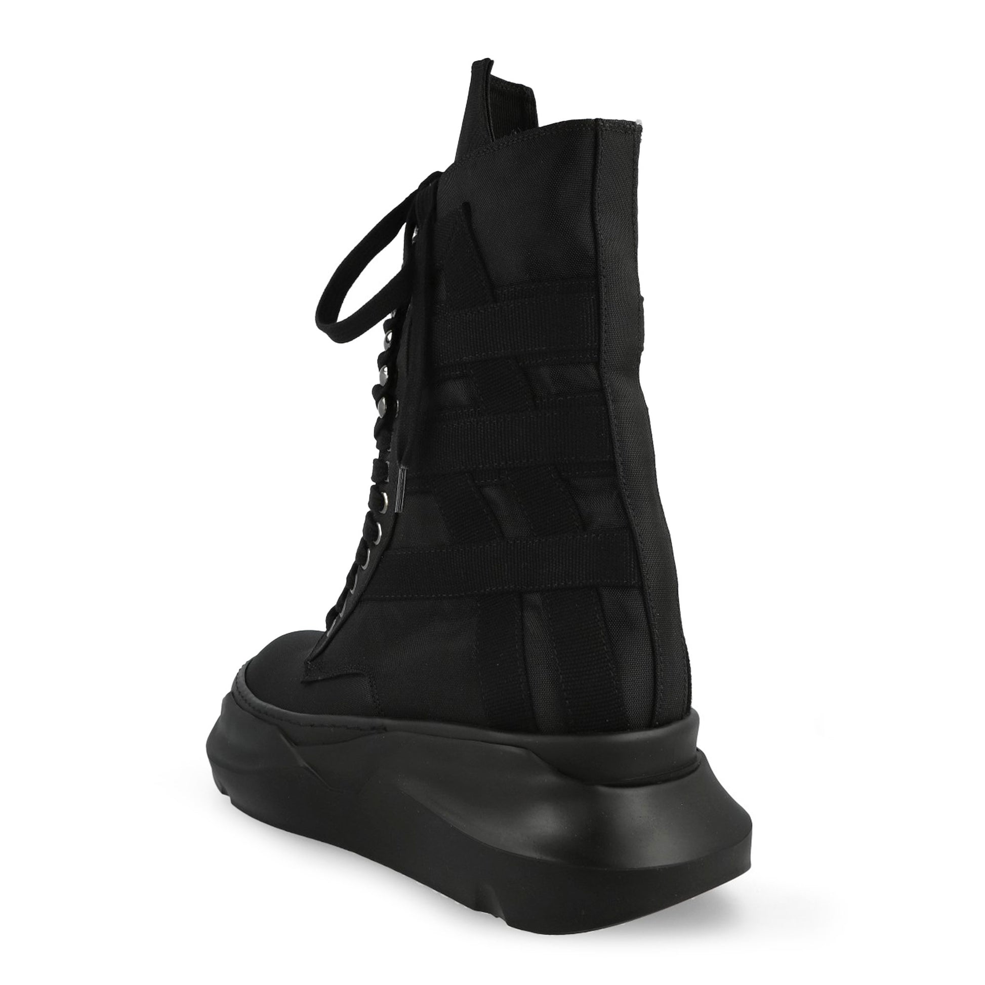 Rick Owens DRKSHDW Low Army Abstract ALL Black Boots DU01F4848 NCVER2 09ALL Detail View 3 | GATE
