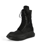Rick Owens DRKSHDW Low Army Abstract ALL Black Boots DU01F4848 NCVER2 09ALL Detail View 4 | GATE
