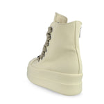 Rick Owens DRKSHDW Mega Bumper Jumbolace Sneaks Milk / Milk / Milk Sneaker Boots DU01F4850 DOW2 1111 Detail View 3 | GATE
