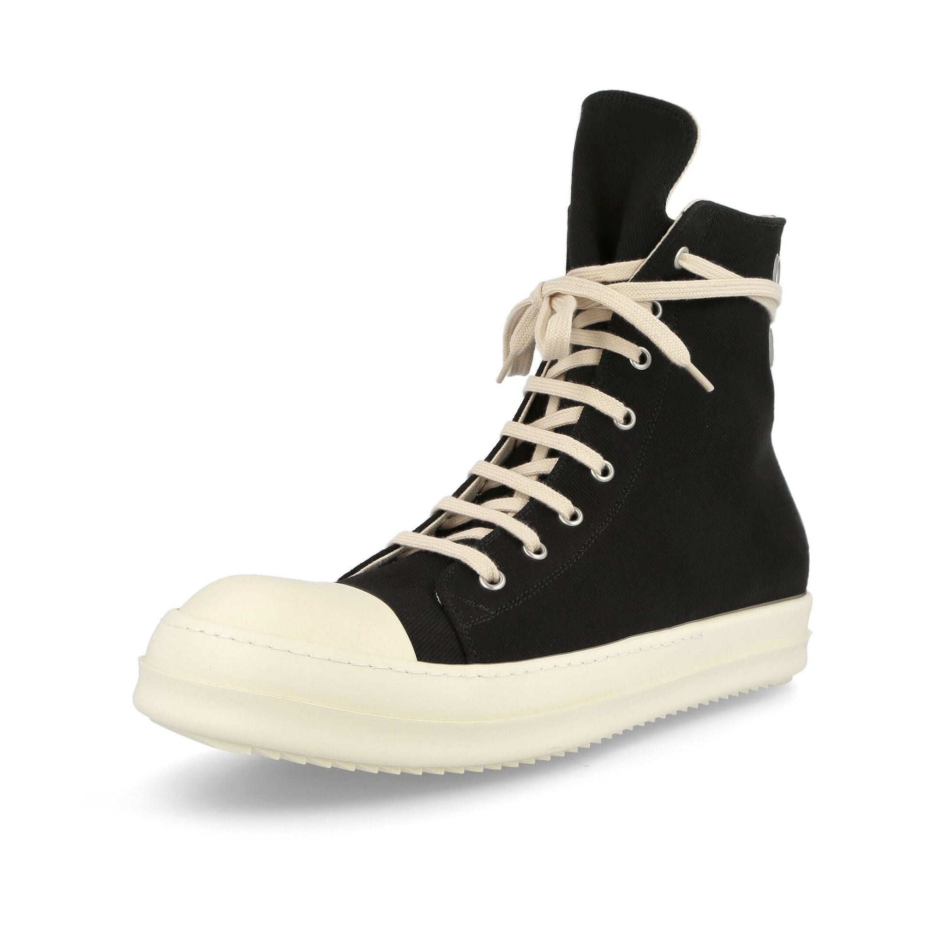 Rick Owens Luxor Hi Sneaks Black Sneaker Detail view 4 | Gate