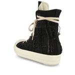 Rick Owens Slashed Sneaks Black Sneaker Detail view 3 | Gate