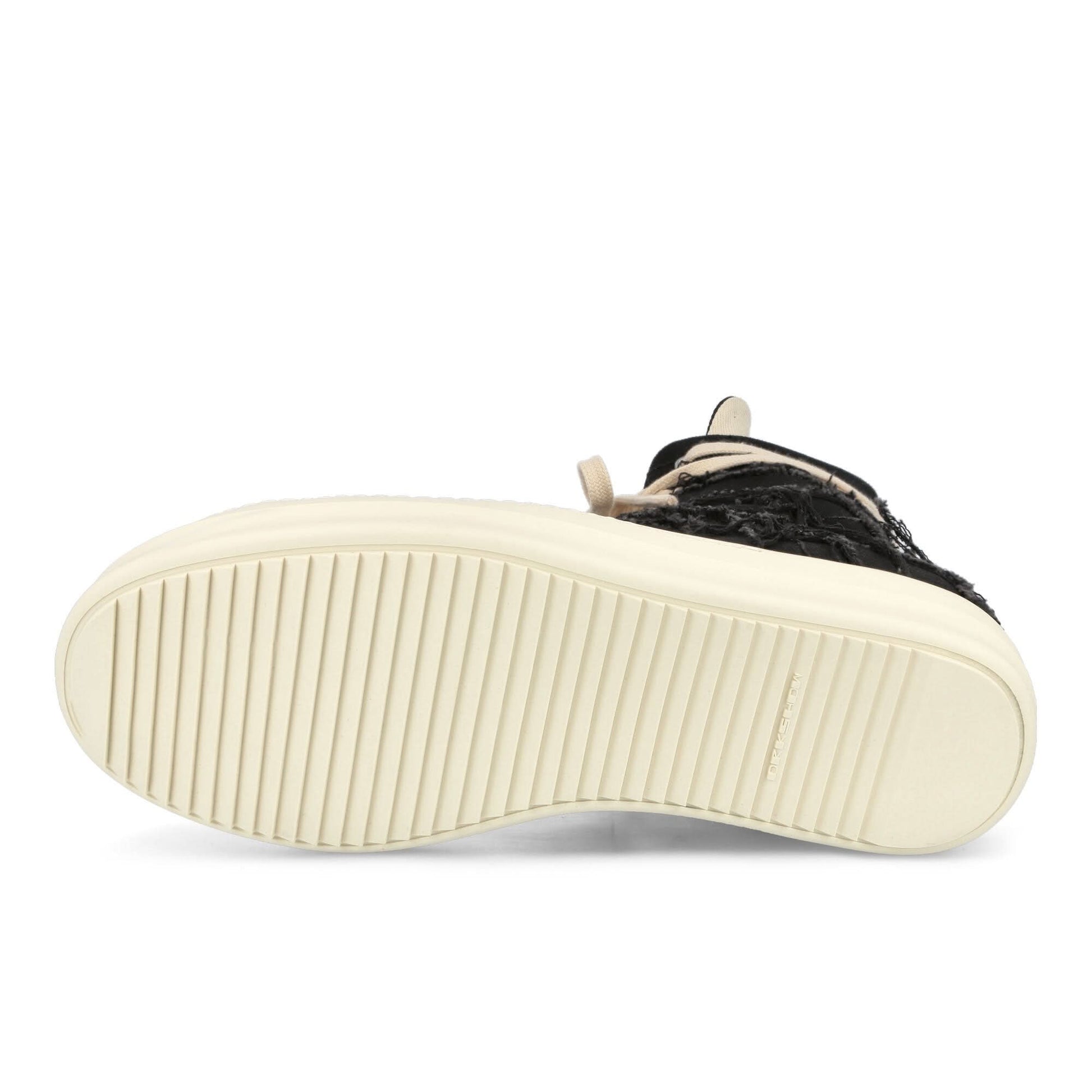 Rick Owens Slashed Sneaks Black Sneaker Detail view 6 | Gate