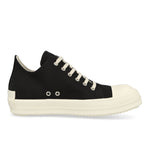 Rick Owens Low Sneaks Black Sneaker Detail view 2 | Gate