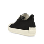 Rick Owens Low Sneaks Black Sneaker Detail view 3 | Gate