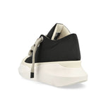 Rick Owens Jumbo Laces Abstract Low Sneak Black Sneaker Detail view 3 | Gate