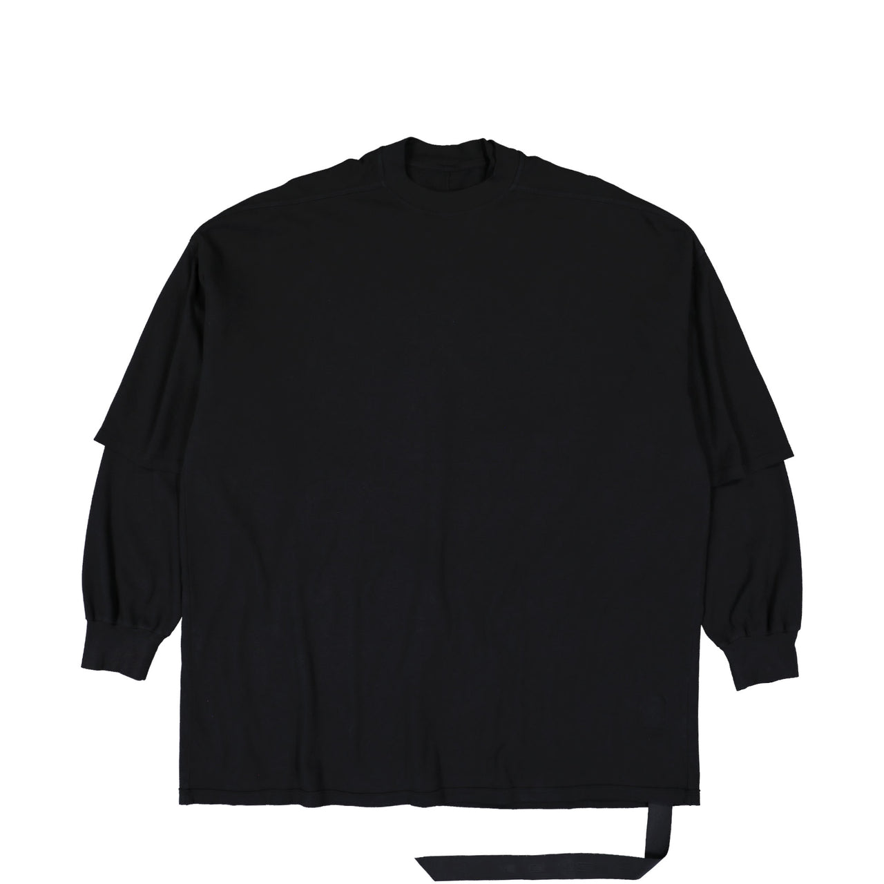 Rick Owens DRKSHDW Tommy Hustler Sweat Black Sweatshirts DU02E7266 JDB 09 Detail View 1 | GATE