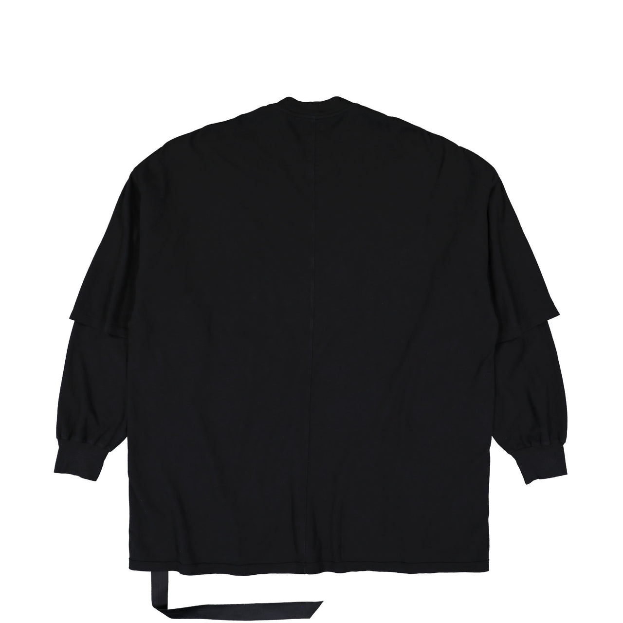 Rick Owens DRKSHDW Tommy Hustler Sweat Black Sweatshirts DU02E7266 JDB 09 Detail View 1 | GATE