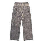 Rick Owens DRKSHDW Geth Jeans Black Washed Foil Denim Pants DU02E7351 DWF 59 Detail View 2 | GATE