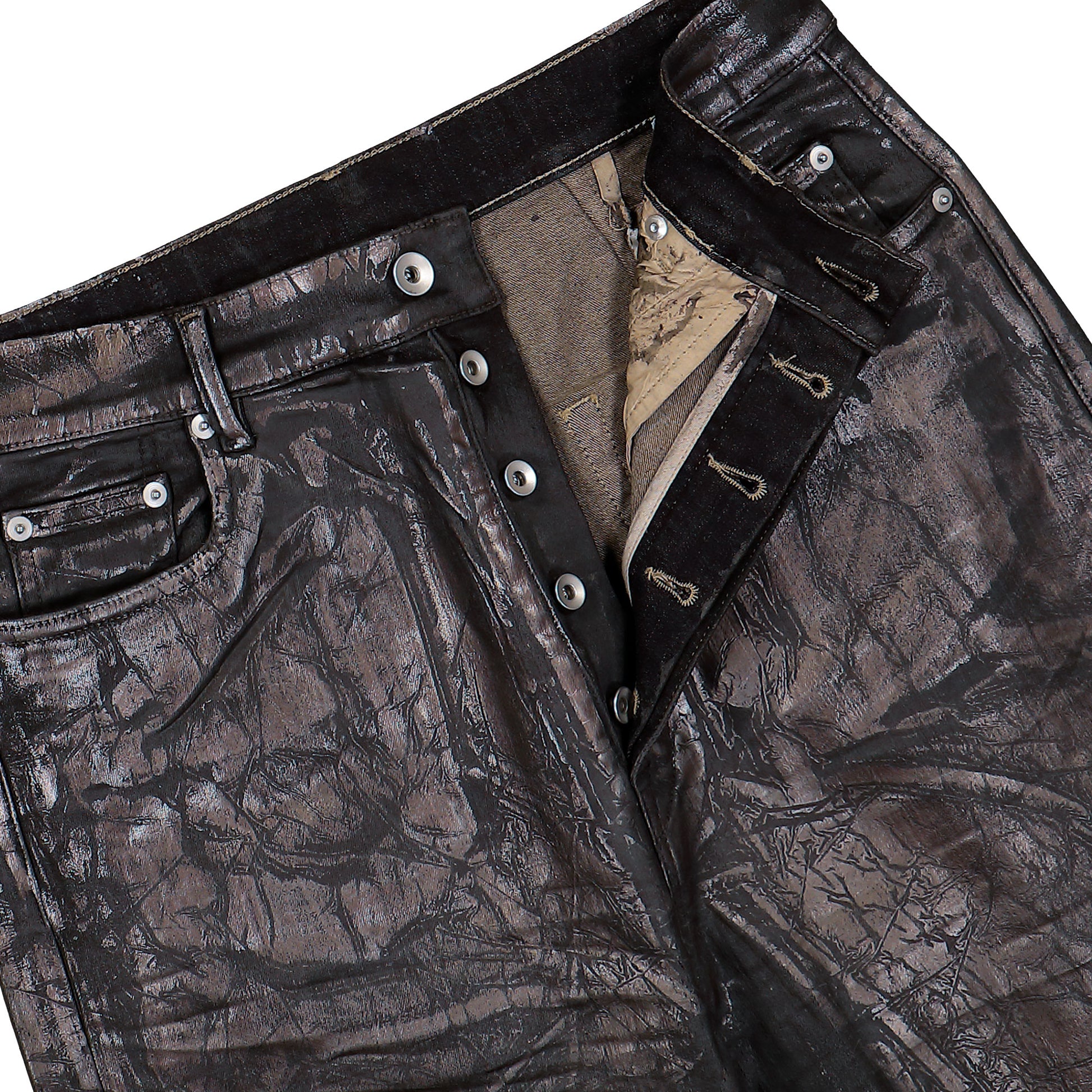 Rick Owens Bolan Bootcut Bronze Denim DU02E7365 SBTMC 94 Detail View 4 | GATE
