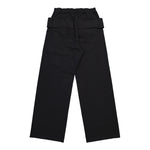 Rick Owens DRKSHDW Creatch Wide Cargo Drawstring Black Cargo Pants DU02E7394 TW 09 Detail View 2 | GATE