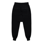 Rick Owens Prisoner Drawstring Black Sweat & Track Pants DU02E7395 JDB 09 Detail View 2 | GATE
