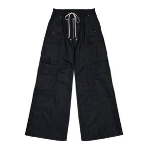 Rick Owens Double Cargo Jumbo Belas Black Pants DU02E7398 NCV 09 Detail View 1 | GATE
