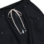 Rick Owens Double Cargo Jumbo Belas Black Pants DU02E7398 NCV 09 Detail View 4 | GATE
