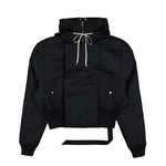 Rick Owens Cropped Alice Parka Black Jackets DU02E7781 NCV 09 Detail View 1 | GATE
