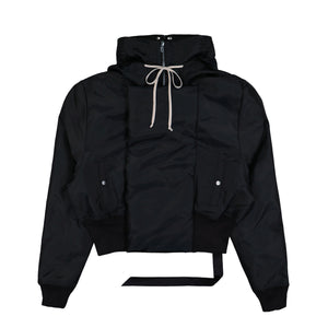 Rick Owens Cropped Alice Parka Black Jackets DU02E7781 NCV 09 Detail View 1 | GATE
