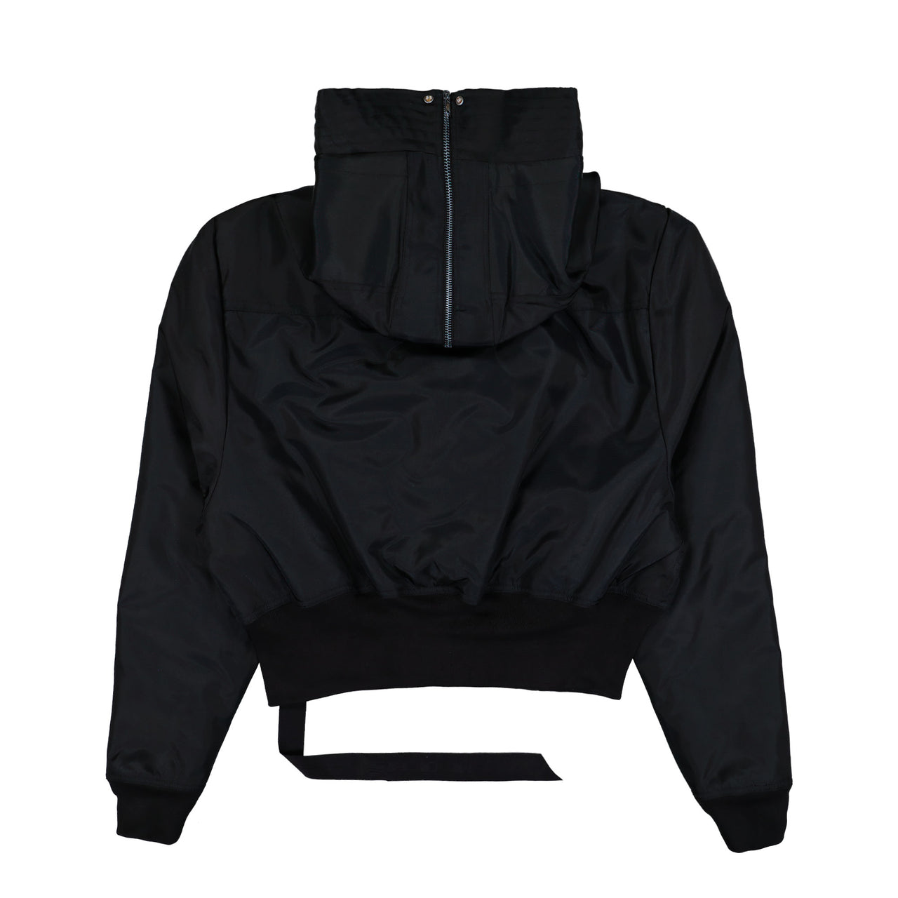 Rick Owens Cropped Alice Parka Black Jackets DU02E7781 NCV 09 Detail View 1 | GATE
