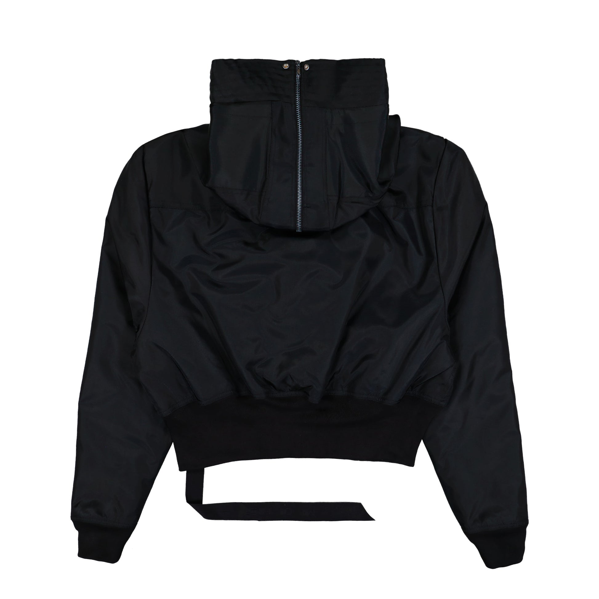 Rick Owens Cropped Alice Parka Black Jackets DU02E7781 NCV 09 Detail View 2 | GATE

