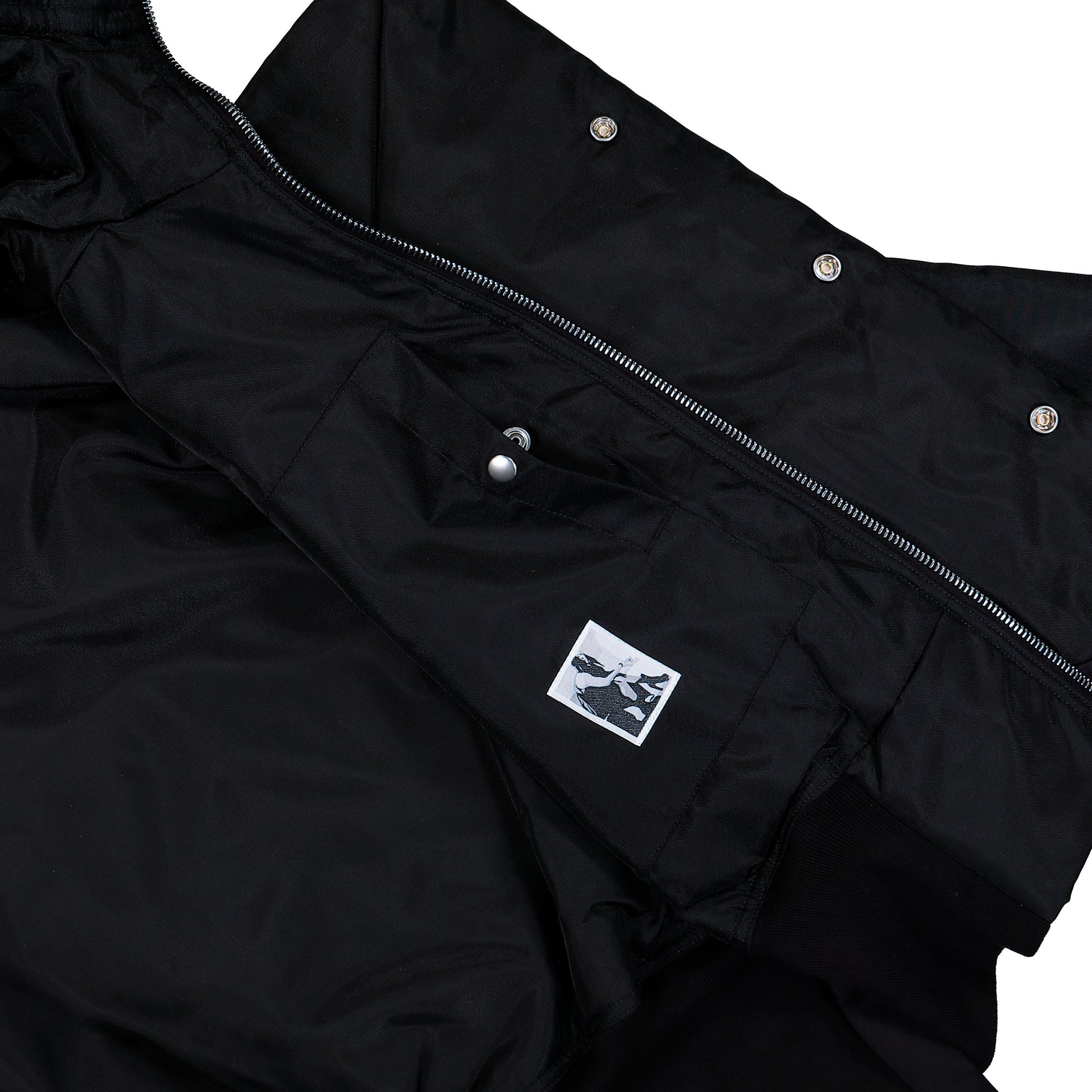 Rick Owens Cropped Alice Parka Black Jackets DU02E7781 NCV 09 Detail View 5 | GATE
