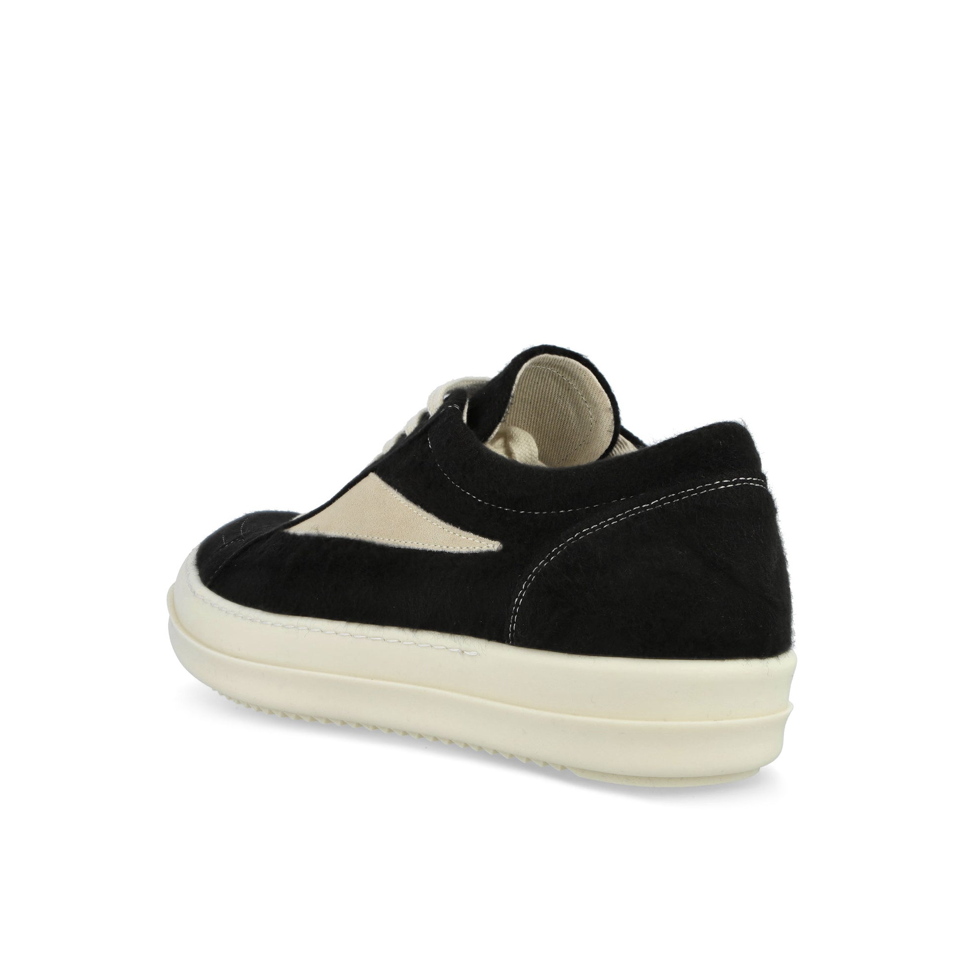Rick Owens DRKSHDW Vintage Sneaks Black / Milk / Milk Sneaker DU02E7803 BMOLVS 911 Detail View 3 | GATE