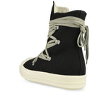 Rick Owens Megalace Sneaks  Black Boots DU02E7809 DOW1 911 / Black Detail View 3 | GATE
